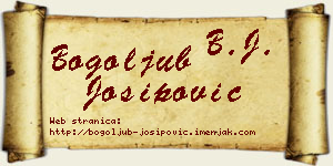 Bogoljub Josipović vizit kartica